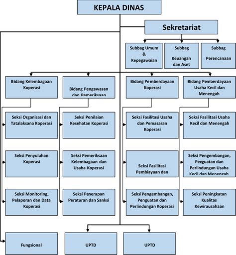 Struktur Organisasi Dinas Koperasi Dan Usaha Kecil Menengah Provinsi