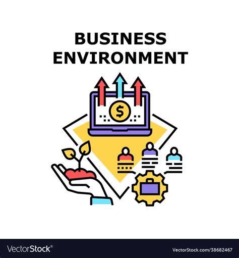 Business Environment Team Concept Color Royalty Free Vector