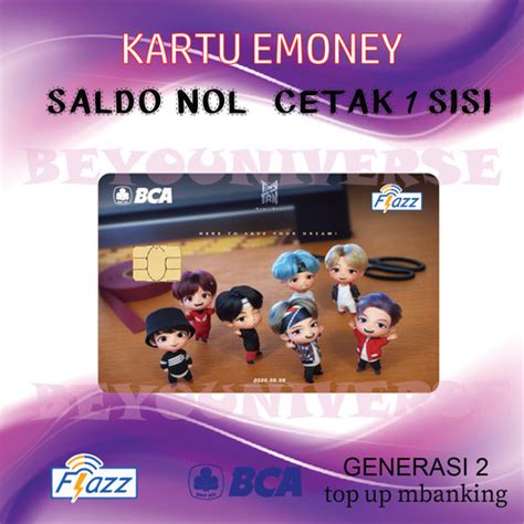 Jual Kartu Emoney Mandiri E Money Flazz Bca Gen Bts Tinytan Grup