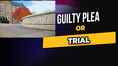 Guilty Plea Or Trial Prison Professors