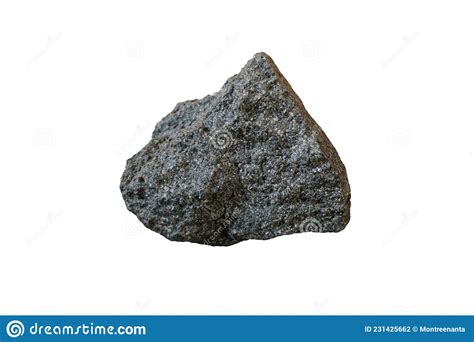 Raw Perlite Rock Isolated on White Background. an Amorphous Volcanic ...