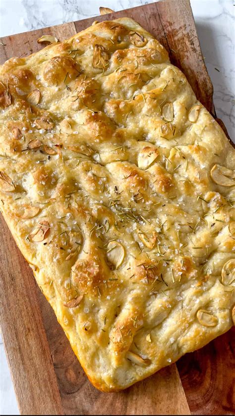 Garlic And Rosemary Focaccia Bread Recipe Jessica In The Kitchen