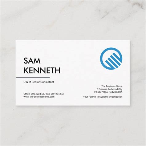 Simple Minimalist Line Stripe Ceo Founder Business Card Zazzle