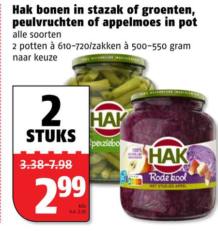 Hak Groenteconserven Appelmoes Folder Aanbieding Bij Poiesz Details