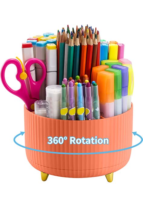 Amazon Marbrasse Desk Organizer 360 Degree Rotating Pen Holder