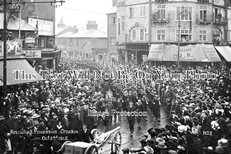 Su 2429 Recruiting Procession Croydon Surrey 1915 Ww1 Jb Archive