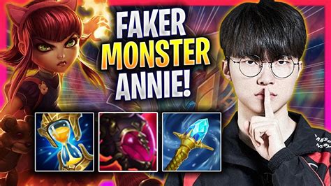 FAKER IS A MONSTER WITH ANNIE T1 Faker Plays Annie MID Vs Qiyana