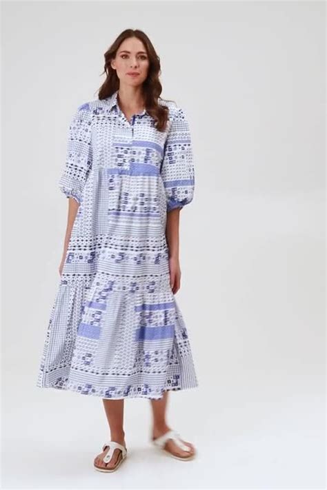 Mosaic Cotton Dress Threadz Birdsnest Australia