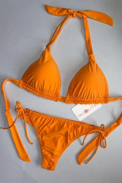 BIKINI SOLID NARANJA ALA DELTA Bikinis y Ropas de Baño