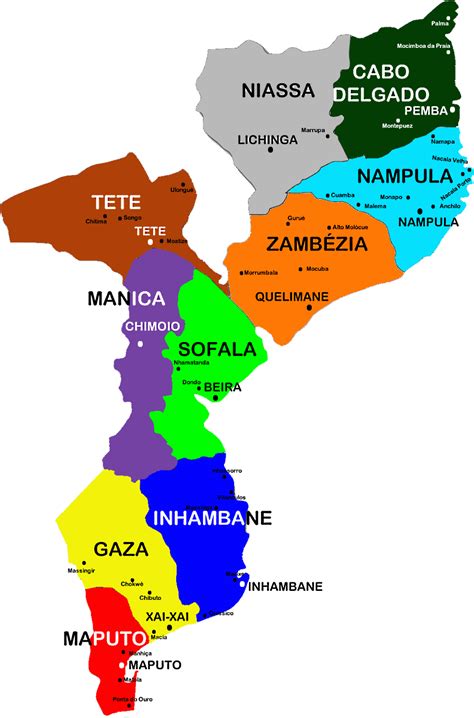 Mapa De Mozambique Datos Interesantes E Informaci N Sobre El Pa S