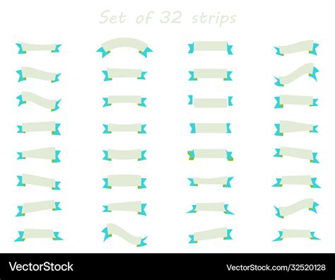 Serpentine Ribbon Icon Set Carnival Party Vector Image