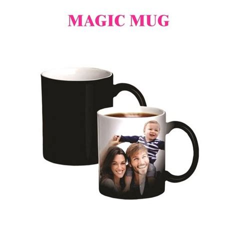 Personalized Black Sublimation Magic Mug Printing Service For