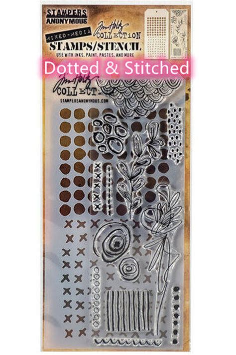 Option Of Tim Holtz Mixed Media Stamps Stencil By Stampers Etsy Uk