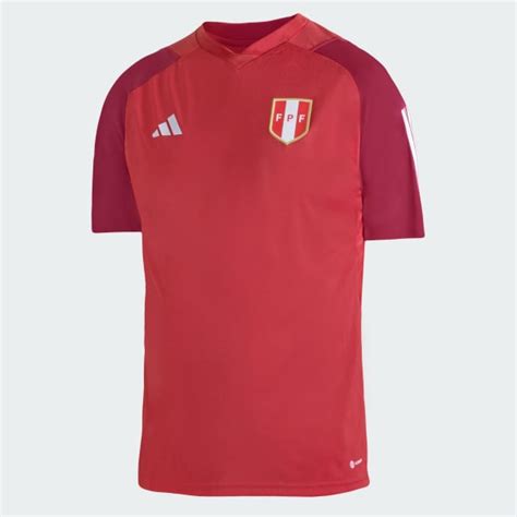 Camiseta de Entrenamiento Perú 2023 Rojo adidas adidas Peru