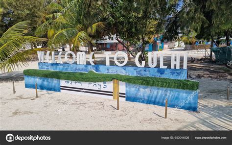 Paradise Maldives Only White Beaches Turquoise Water Male Maafushi Gulhi – Stock Editorial Photo ...