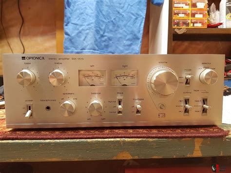 Sharp Optonica Solid State Amplifier Sm 1515 And Matching Tuner And