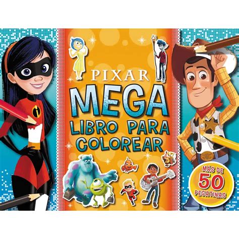 Pixar Megalibro Para Colorear Con Pegatinas Indya Juguetes Y