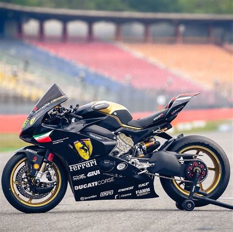 Black and Gold Ducati Panigale Motorcycle