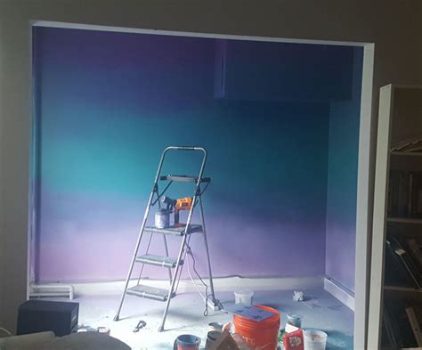 How To Paint A Tropical Ombre Wall Dengarden