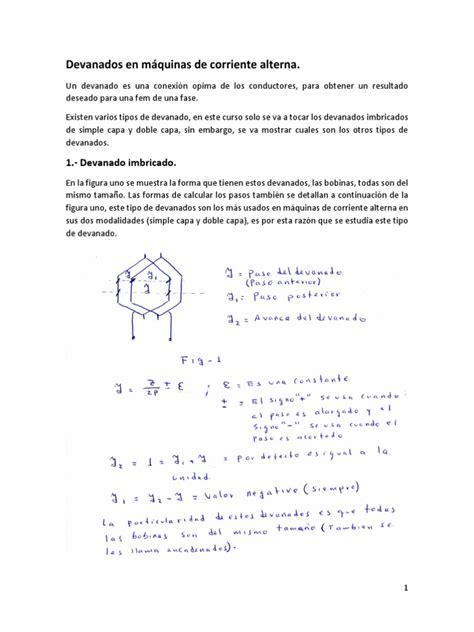 Devanados En Máquinas De Corriente Alterna Pdf Inductor