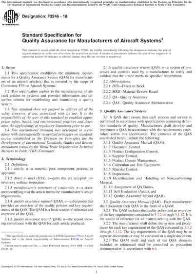ASTM F3246-18 - Standard Specification for Quality Assurance for ...