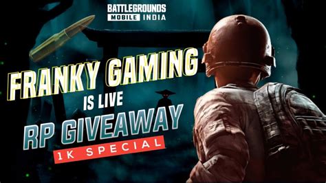 Rp Giveaway Battleground Mobile India Kannada Bgmi Live Franky