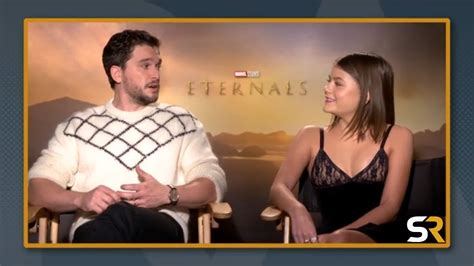 Kit Harington Don Lee And Lia Mchugh Interview Eternals Youtube