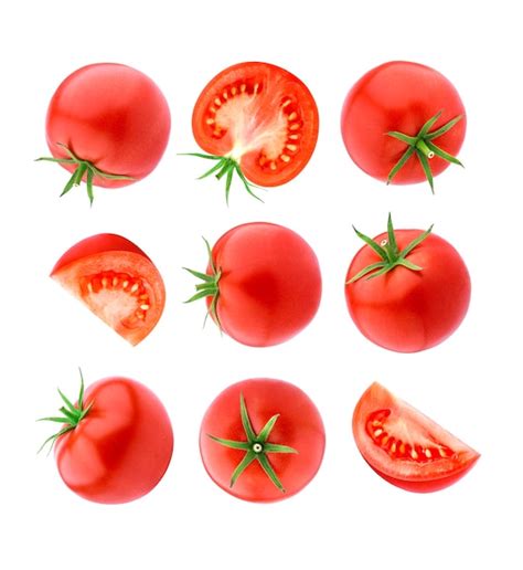 Premium Photo Tomatoes Isolated On White Background With Clipping