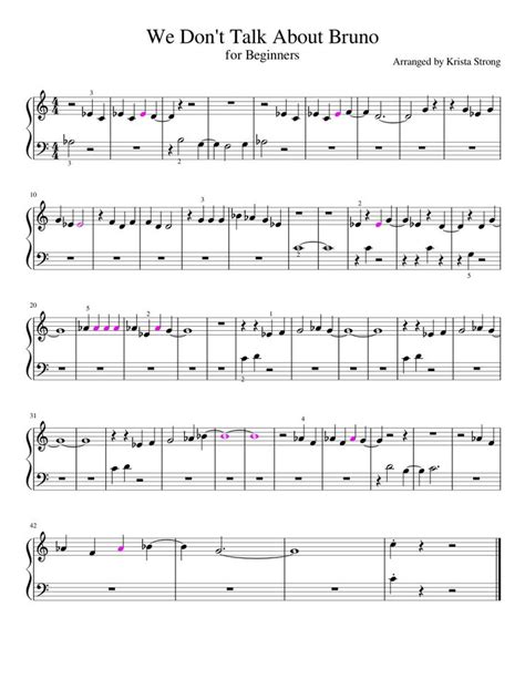 Download and print in PDF or MIDI free sheet music for We Don't Talk ...