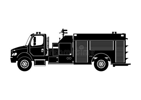 Fire Truck Silhouette Stock Illustrations – 1,912 Fire Truck Silhouette ...