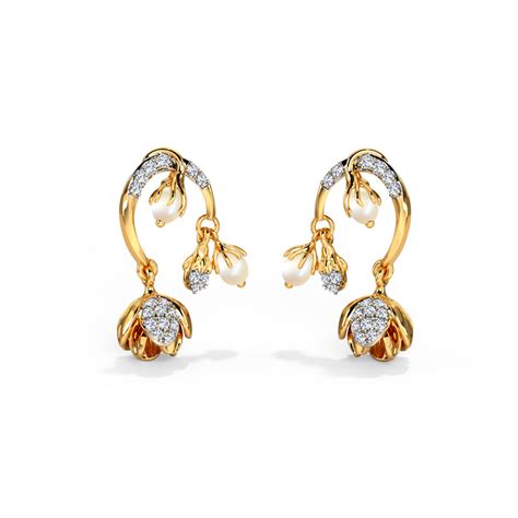 Bell Pearl Drop Earrings Jewellery India Online Caratlane