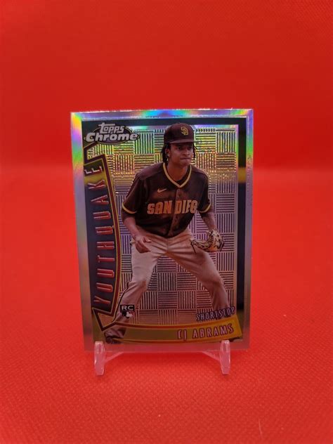 2022 Topps Chrome Sonic CJ Abrams RC Youthquake Insert Padres Nationals