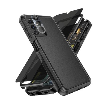 Xhy Samsung Galaxy A13 5g Case With Privacy Screen And Lens Protector Military Grade Full Body