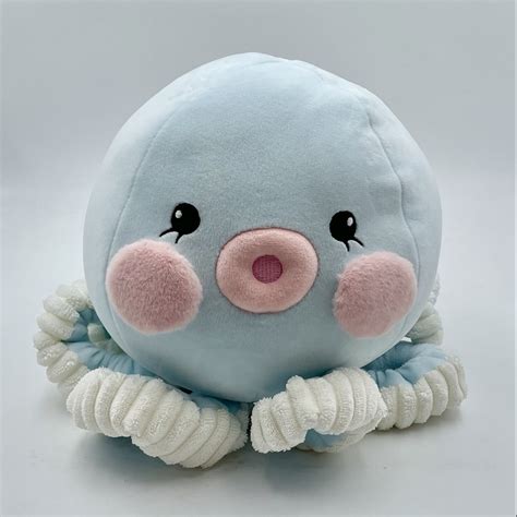 Ocean Series 30 9in Light Blue Octopus Plush Toy Miniso Bahrain