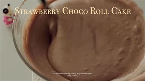 Strawberry Chocolate Roll Cake Recipe