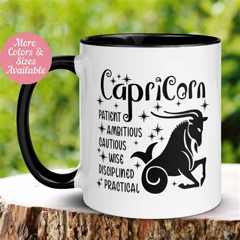 Capricorn Mug Zodiac Mug December January Birthday Mug Capricorn