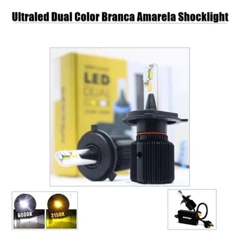 Ultraled Dual Color Branca Amarela Shocklight Conectores