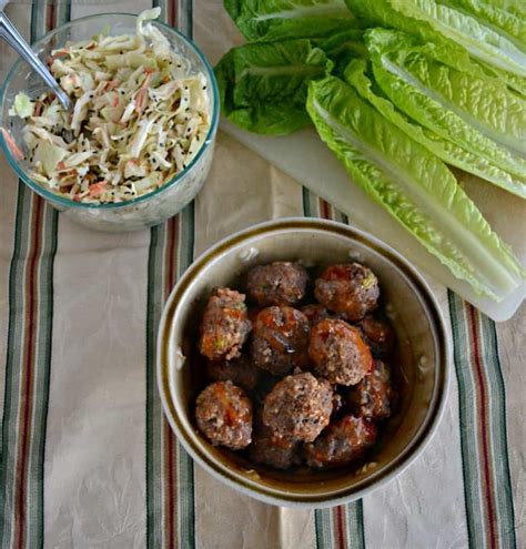 Thai Meatball Lettuce Wraps Sundaysupper Hezzi D S Books And Cooks