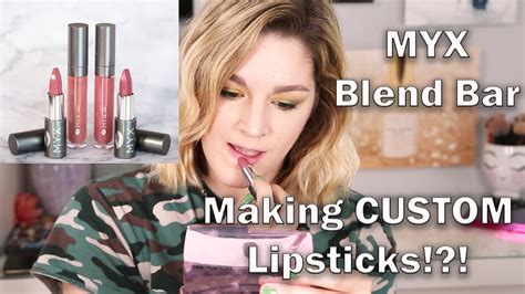 Myx Blend Bar Making Our Own Custom Lipsticks Youtube