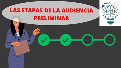 Las Etapas De La Audiencia Preliminar Youtube