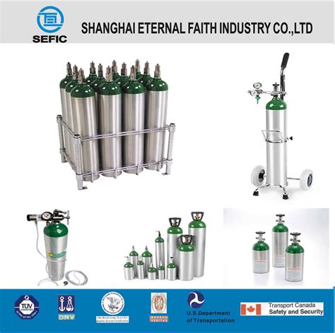 10l High Pressure And High Quality Medical Aluminum Gas Cylinder Aluminum Gas Cylinder And