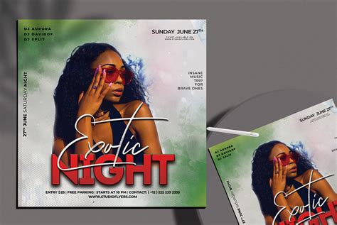 Exotic Night Free Psd Flyer Template Studioflyers