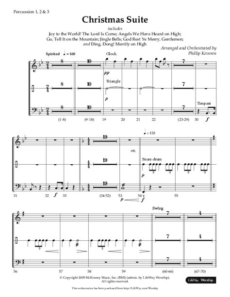 Christmas Suite Choral Anthem Satb Percussion Sheet Music Pdf