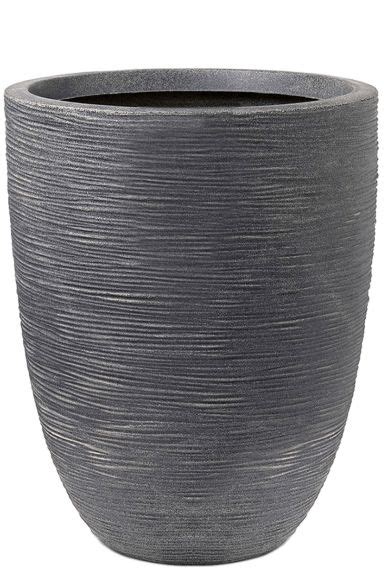 Capi Waste Rib Pot Beige Kunststof Ø35cm plantenbak kopen 123planten nl