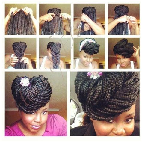 Updo For Box Braids Hairstyles