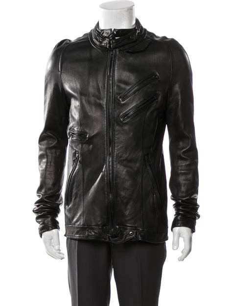 Our Legacy Leather Moto Jacket Black Outerwear Clothing WOURL23981