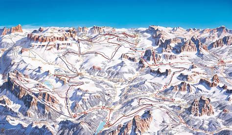 Dolomiti Superski Piste Map