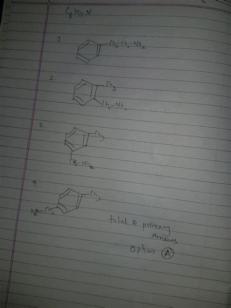 How Many Structural Isomeric Primary Amines Are Possible For The