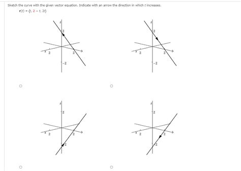 Solved Sketch The Curve With The Given Vector Equation