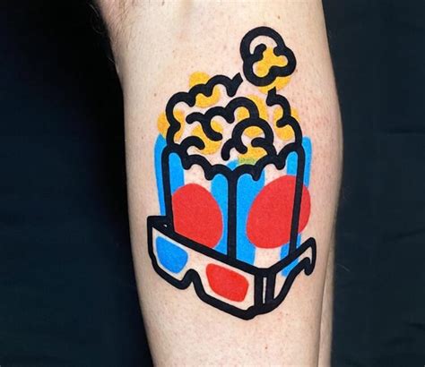 Popcorn Tattoo By Mambo Tattooer Photo 32210